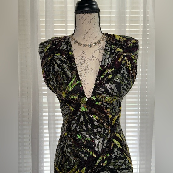 Zara Multicolor Limited Edition Sequin Mini Dress - Picture 4 of 10